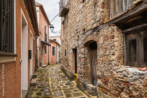 cityscape of the village of Viggiano, Potenza, Basilicata photo