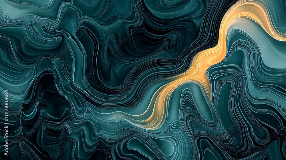 An abstract background with fluid wave patterns in shades of blue and green, Abstract blue and black waves, Ink in blue marble pattern texture abstract background. An abstract background with fluid wave patterns in shades of blue and green, Abstract blue and black waves, Ink in blue marble pattern texture abstract background.