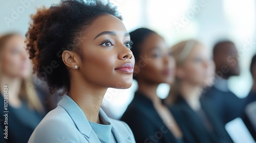 Professional Woman Attending a Conference