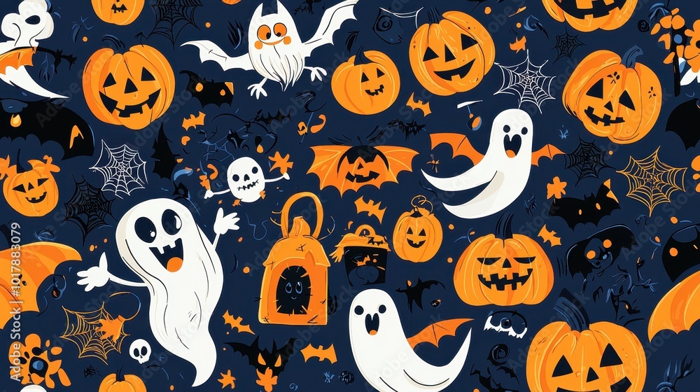 Whimsical Halloween Themed Banner Design Whimsical Halloween Themed Banner Design