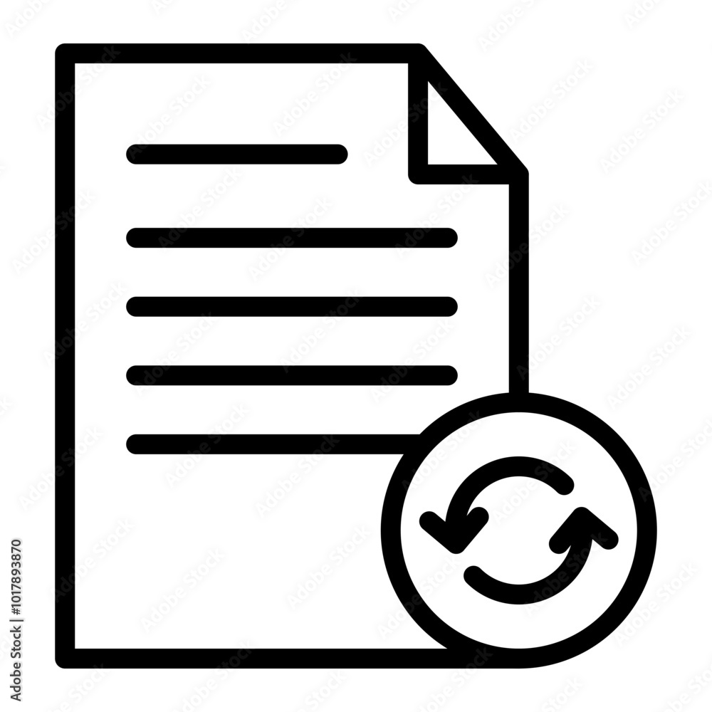 Backup File Vector Line Icon Design Backup File Vector Line Icon Design