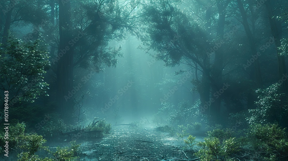 Enchanted Forest Path: A Mystical Journey Through Fog Enchanted Forest Path: A Mystical Journey Through Fog