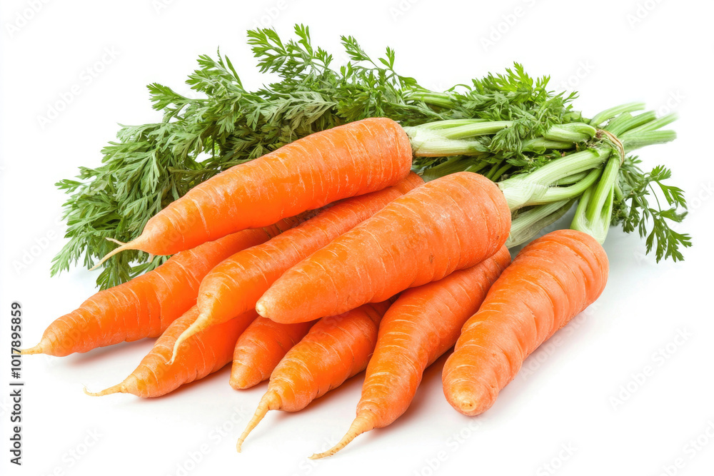 Carrots isolated on a white background. Carrots isolated on a white background.