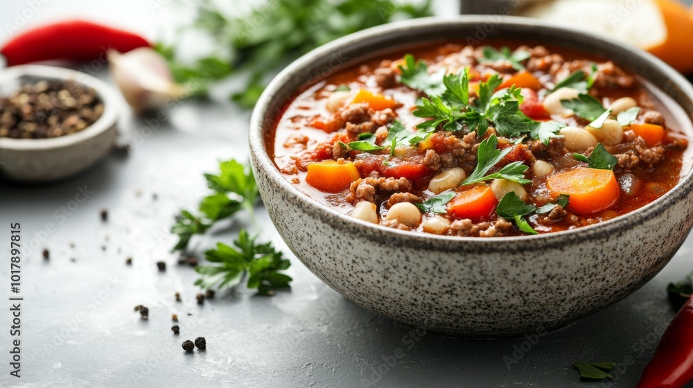 A rustic bowl filled with a hearty, comforting vegetable stew accented with fresh herbs, capturing the essence of wholesome, nutritious dining in a cozy setting. A rustic bowl filled with a hearty, comforting vegetable stew accented with fresh herbs, capturing the essence of wholesome, nutritious dining in a cozy setting.