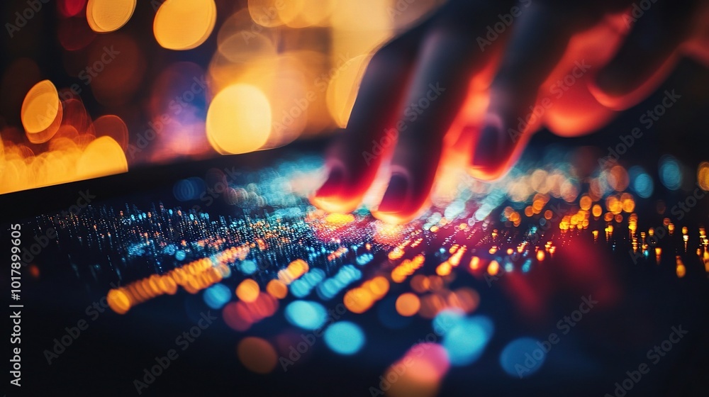 Abstract Touch Interaction with Colorful Lights Abstract Touch Interaction with Colorful Lights