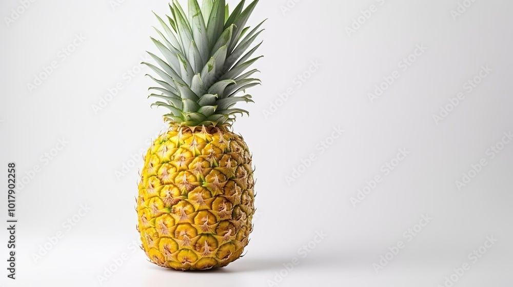 Pineapple on a White Background