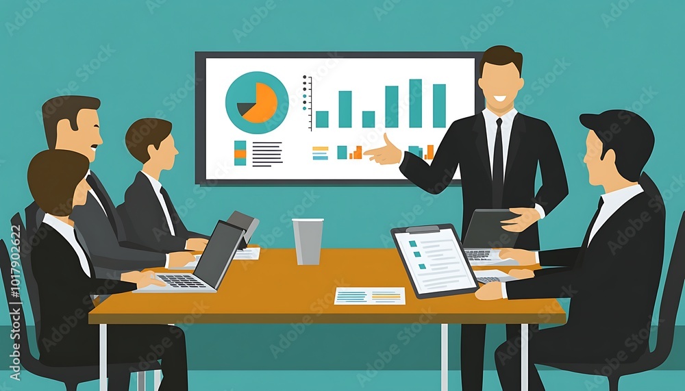 Business Presentation with Chart and Data Analysis Business Presentation with Chart and Data Analysis