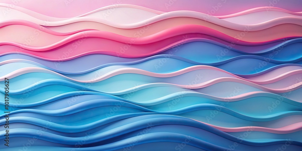 Fototapeta premium Abstract background with pink and blue harmonious waves