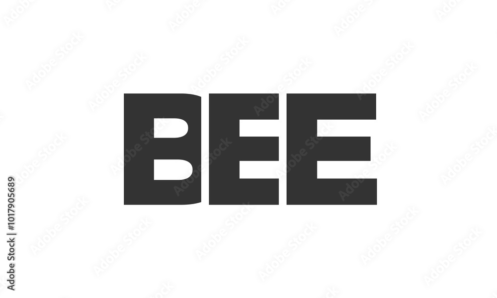 BEE logo design template with strong and modern bold text. Initial based vector logotype featuring simple and minimal typography. Trendy company identity. BEE logo design template with strong and modern bold text. Initial based vector logotype featuring simple and minimal typography. Trendy company identity.