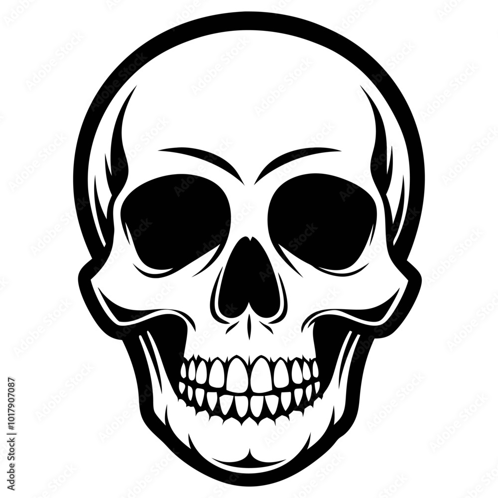 human-skull silhouette vector black human-skull silhouette vector black