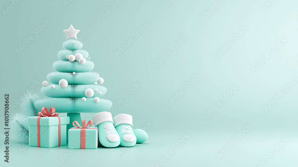 christmas tree with presents christmas tree with presents