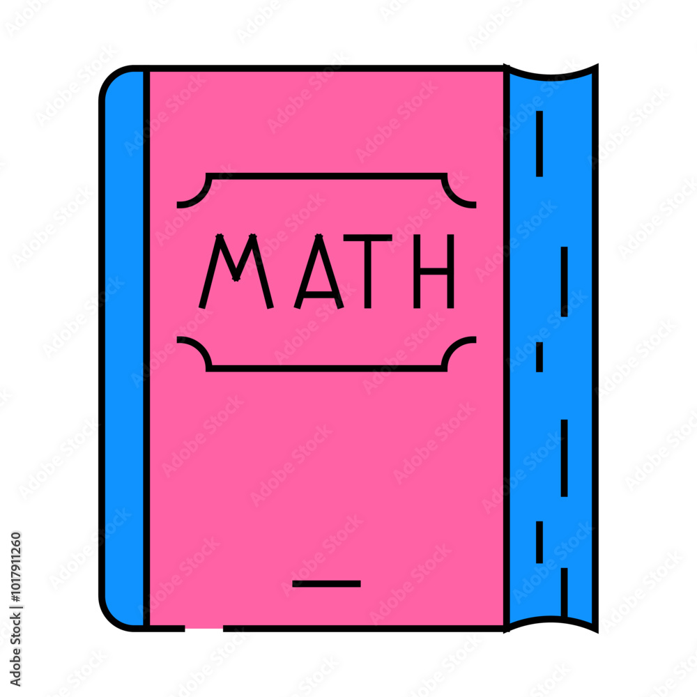 book math science education line icon vector. book math science education sign. isolated symbol illustration book math science education line icon vector. book math science education sign. isolated symbol illustration
