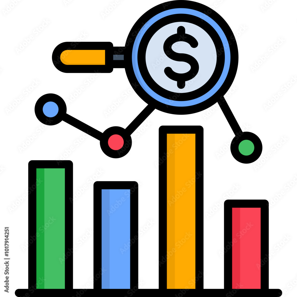 Stock Valuation Icon Stock Valuation Icon