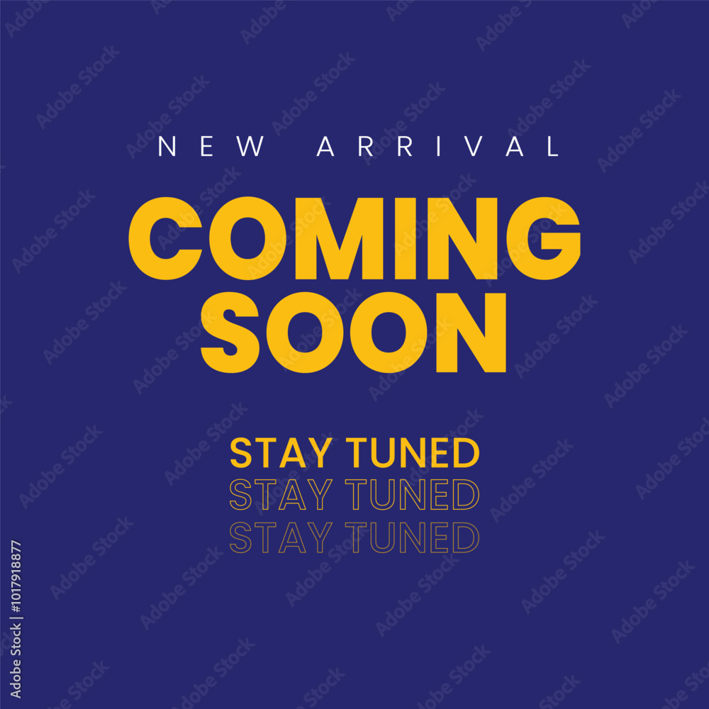 modern coming soon poster with stay tuned message modern coming soon poster with stay tuned message