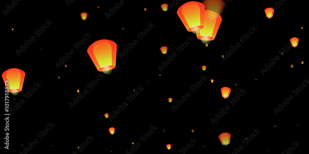 Loy krathong festival card. Loy krathong festival card.