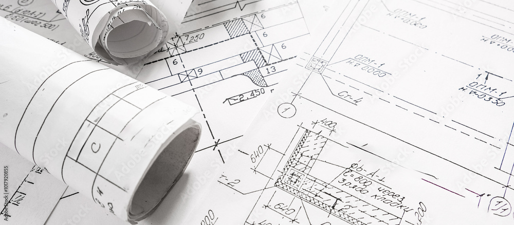 architect design working drawing sketch plans blueprints and making architectural construction model in architect studio,flat lay. architect design working drawing sketch plans blueprints and making architectural construction model in architect studio,flat lay.