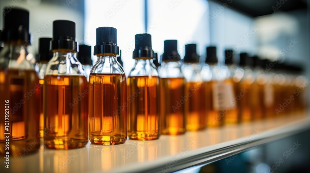 A row of amber medicine bottles, standing tall against a blurred backdrop, evokes a sense of order and focus in a clinical setting. A row of amber medicine bottles, standing tall against a blurred backdrop, evokes a sense of order and focus in a clinical setting.
