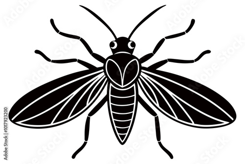 Create insect icon line art Vector Art Illustration