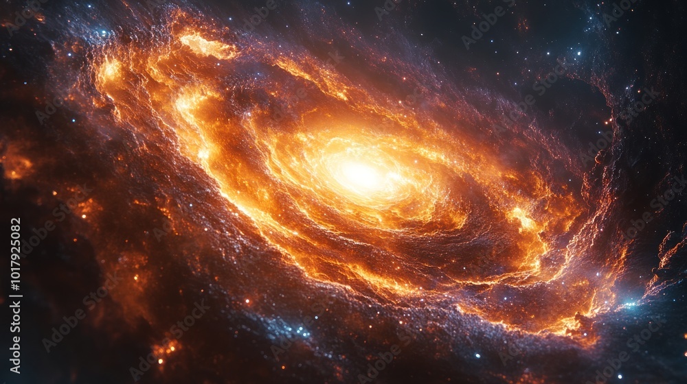 Fototapeta premium Spiral Galaxy in Space