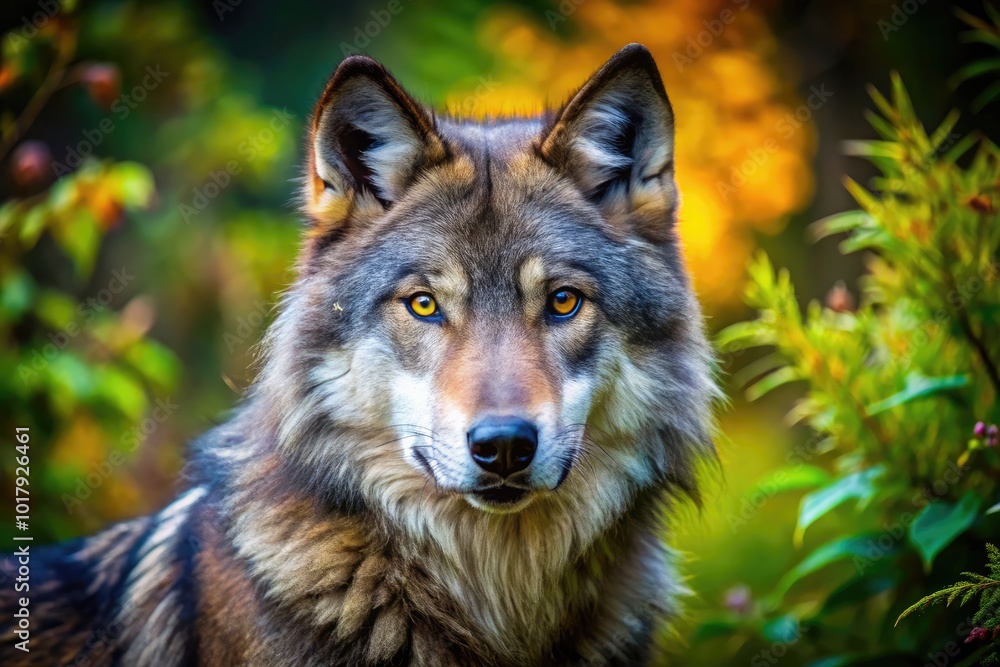 Majestic Alpha Wolf in Natural Habitat Showcasing Strength and Beauty Against a Scenic Background Majestic Alpha Wolf in Natural Habitat Showcasing Strength and Beauty Against a Scenic Background