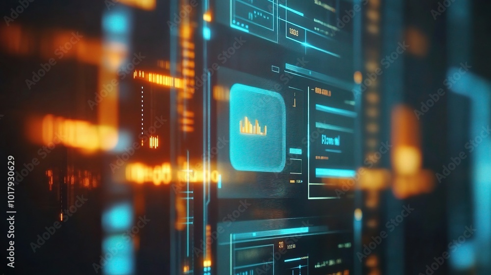 Futuristic Digital Interface Background Design Futuristic Digital Interface Background Design