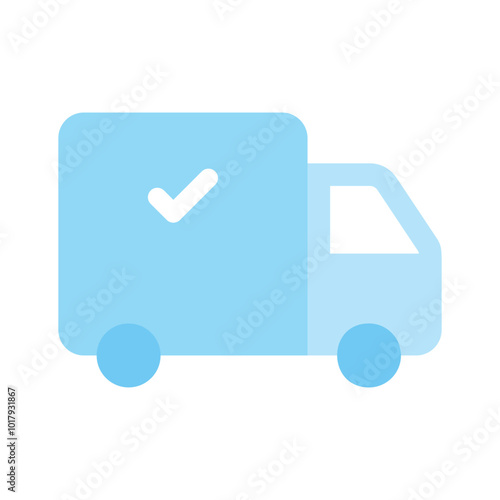 Get this amazing icon of delivery truck in modern style