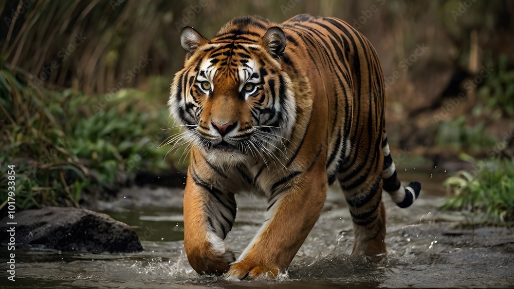Fototapeta premium Wildlife Portrait of a Bengal Tiger