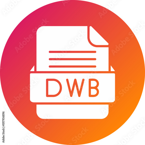 DWB File Format Vector Icon Design