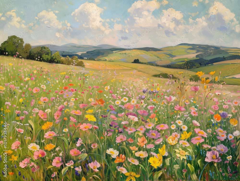 Obraz premium Blooming Fields of Spring