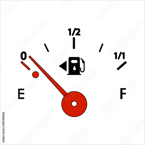 Fuel indicators gas meter. Gauge vector tank full icon. Car dial petrol gasoline dashboard.