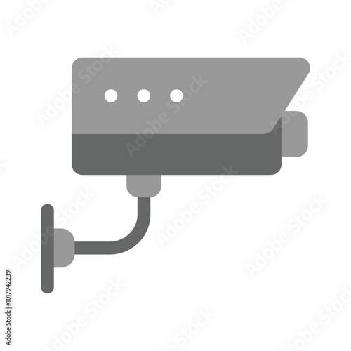 A surveillance camera representing security or monitoring vector design