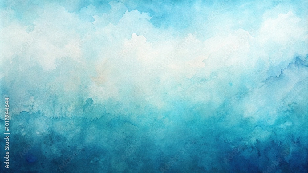 Abstract art background light blue and white colors watercolor painting on canvas with soft sky gradient Wide-Angle Abstract art background light blue and white colors watercolor painting on canvas with soft sky gradient Wide-Angle