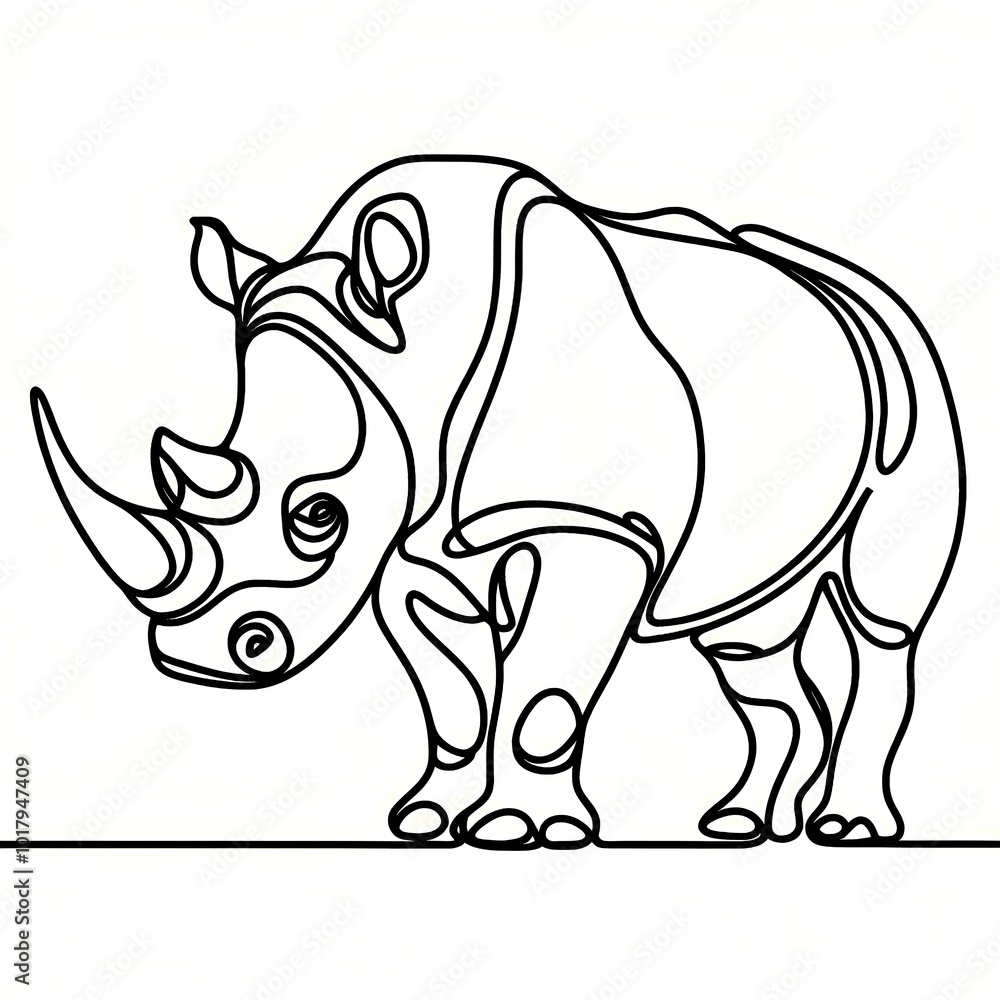 Fototapeta premium rhino 