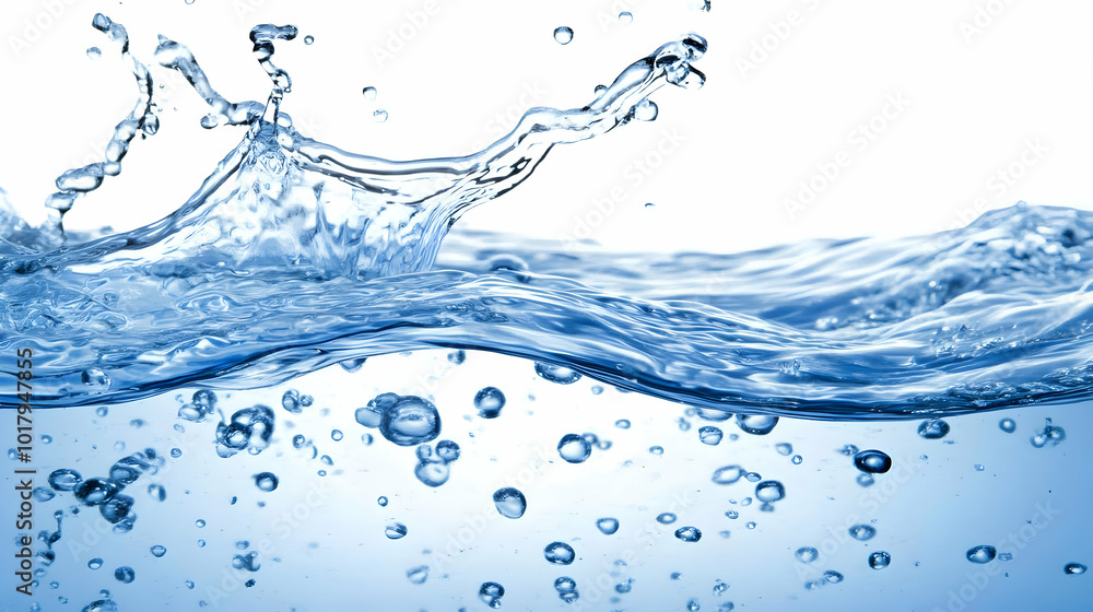 Splashing Water with Bubbles. Splashing Water with Bubbles.