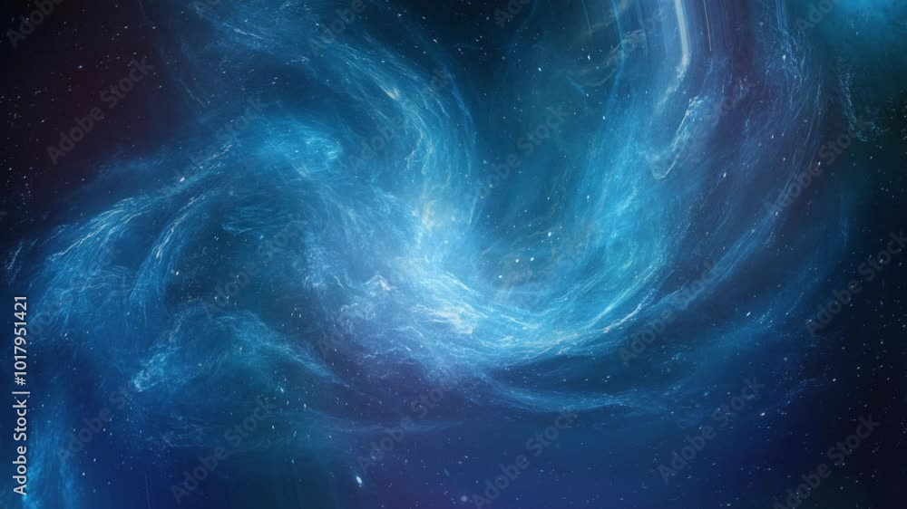 Motion of Space Landscape with Blue Stars and Dust Motion of Space Landscape with Blue Stars and Dust