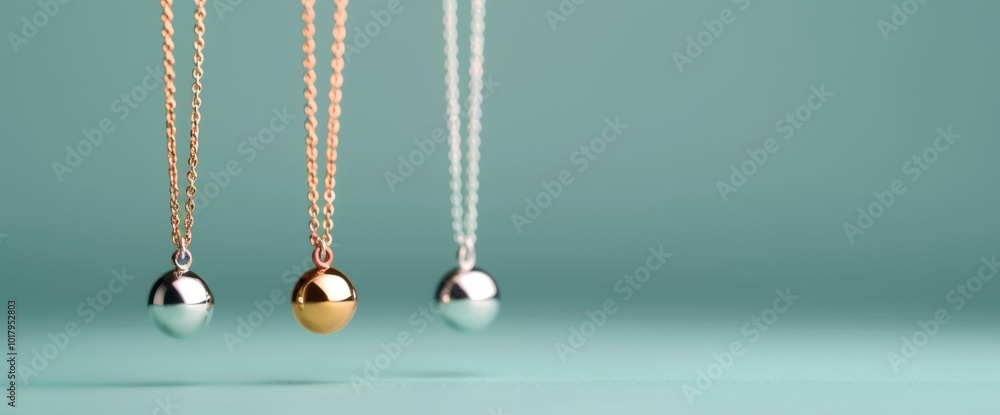 Fototapeta premium Elegant Minimalist Pendants Timeless Jewelry for Every Occasion