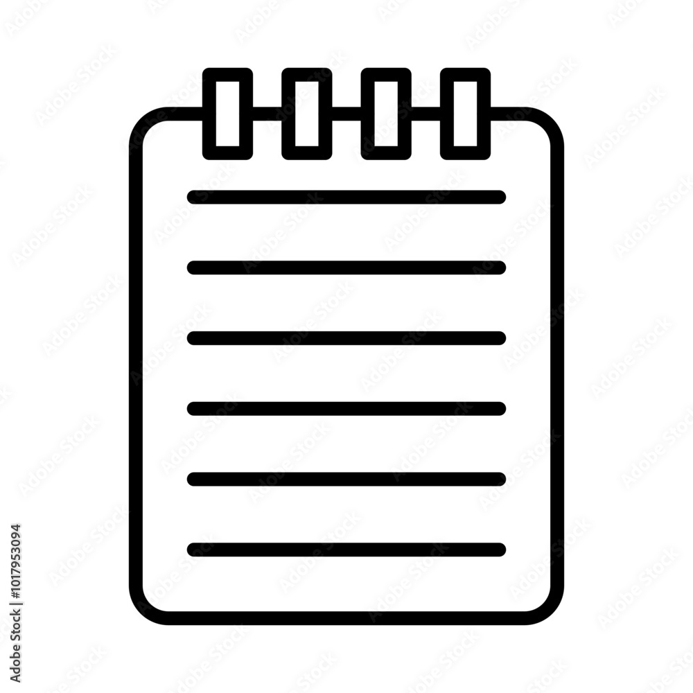 Handwritten Notes line icon Handwritten Notes line icon