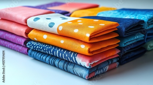 Wallpaper Mural Colorful Fabric Stack Torontodigital.ca