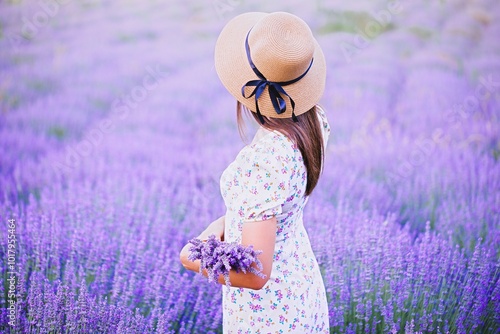 woman in lavender field