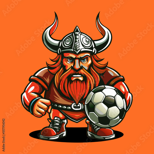 vichingo che gioca a soccer 02