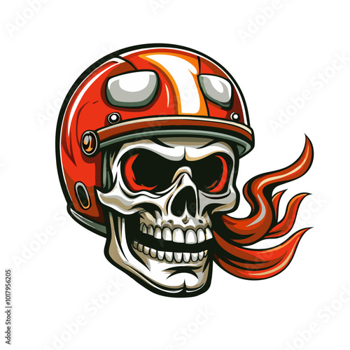 teschio col casco rosso 01
