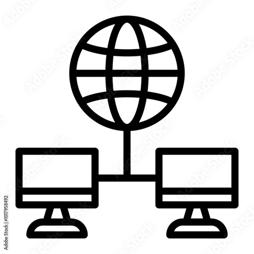 WAN Vector Line Icon Design