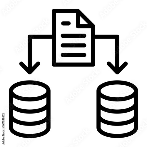 Redundancy Vector Line Icon Design