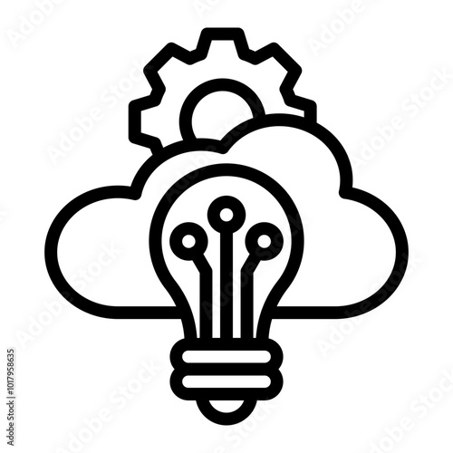 PaaS Vector Line Icon Design