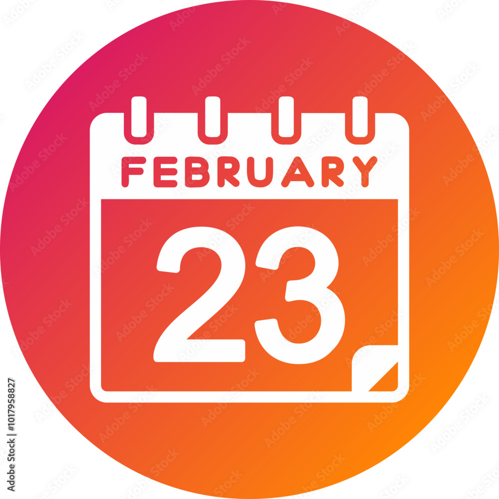 23 February Vector Icon Design 23 February Vector Icon Design