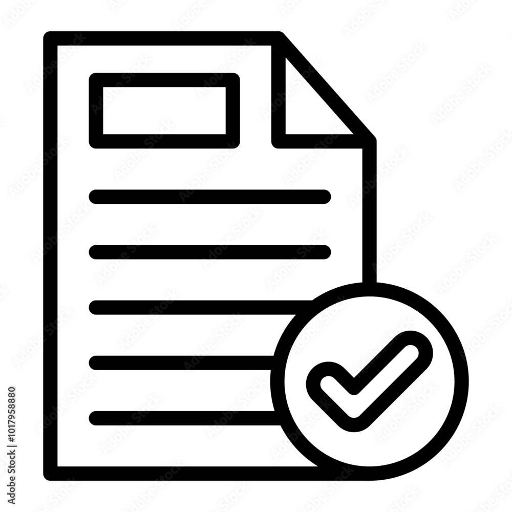 Compliance Vector Line Icon Design Compliance Vector Line Icon Design