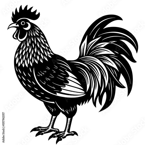 rooster isolated