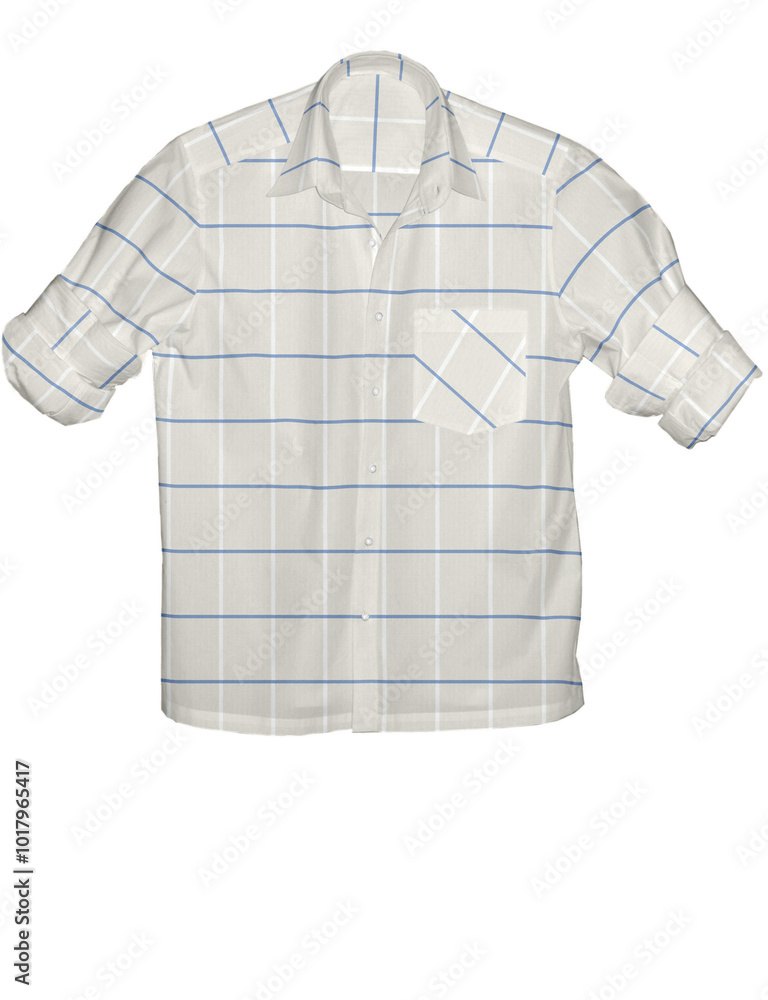 Plaid check shirt for summer season with soft finish. Plaid check shirt for summer season with soft finish.