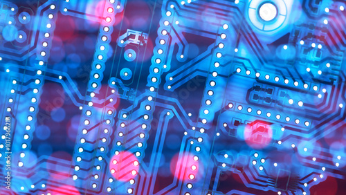 Digital board. Computer bac...