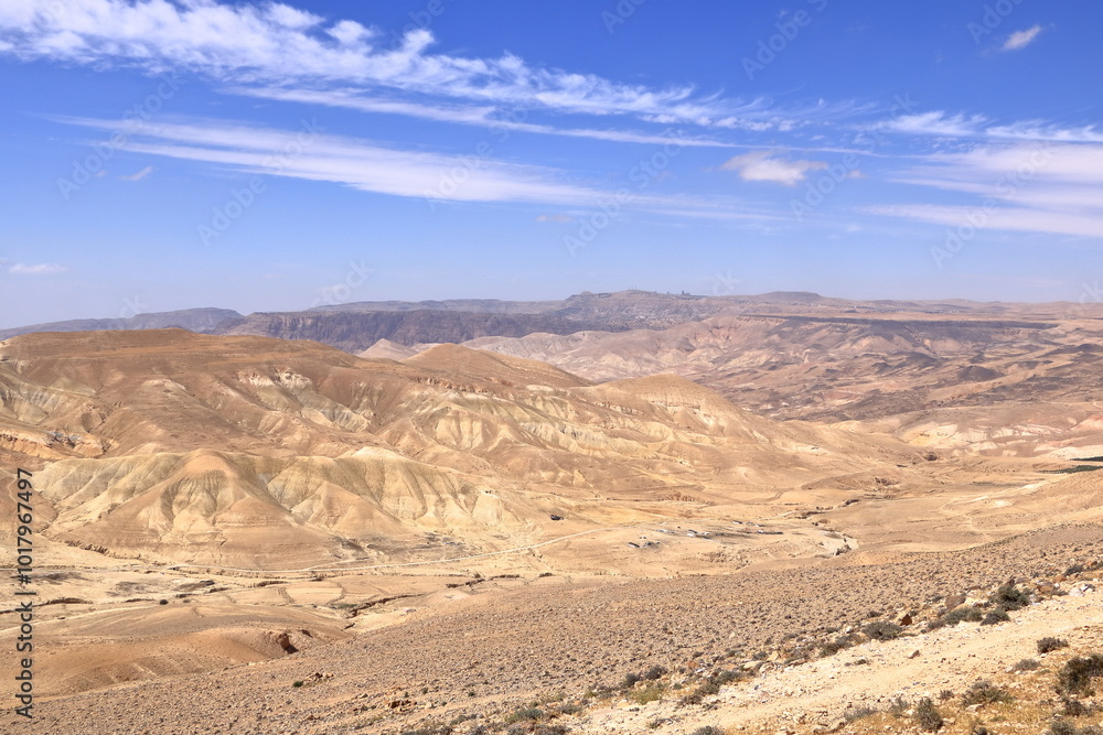 Abandoned village and landscape around near Montreal, Shobak, Dana Nature Reserve, Jordan Abandoned village and landscape around near Montreal, Shobak, Dana Nature Reserve, Jordan